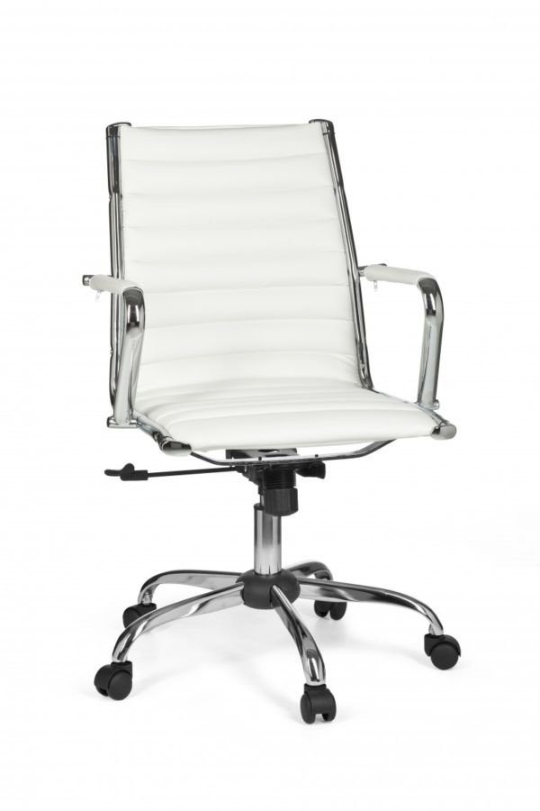 Office Desk Ergonomic Chair Genf 2 White X-Xl 110 Kg Executive Chair 10222 Amstyle Genf 2 Buerostuhl Leder Optik 1