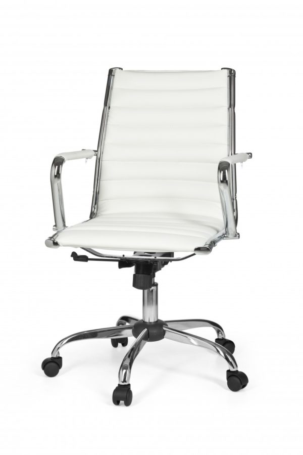 Office Desk Ergonomic Chair Genf 2 White X-Xl 110 Kg Executive Chair 10222 Amstyle Genf 2 Buerostuhl Leder Optik 3