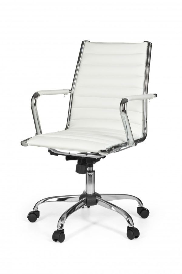 Office Desk Ergonomic Chair Genf 2 White X-Xl 110 Kg Executive Chair 10222 Amstyle Genf 2 Buerostuhl Leder Optik 4
