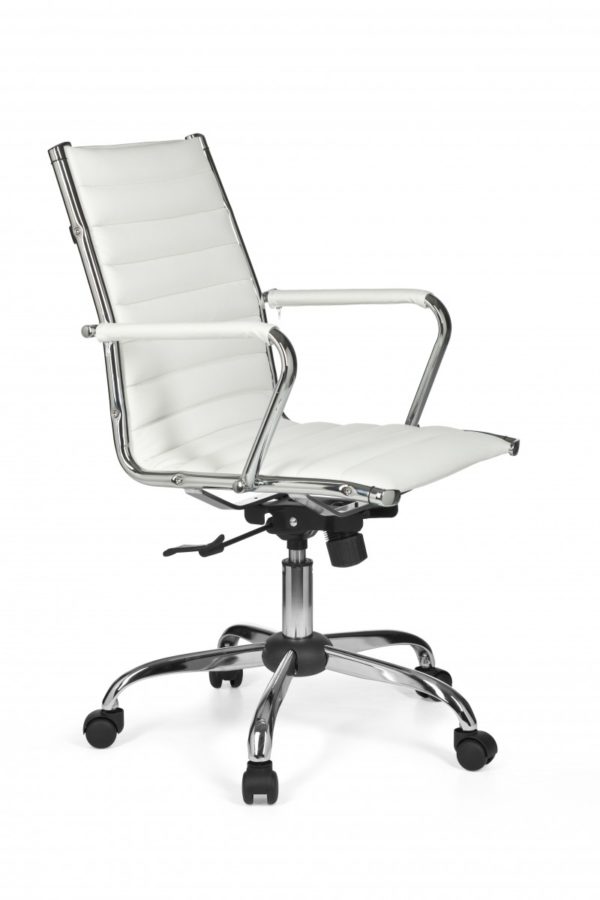 Office Desk Ergonomic Chair Genf 2 White X-Xl 110 Kg Executive Chair 10222 Amstyle Genf 2 Buerostuhl Leder Optik 22