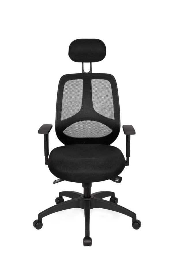 Office Desk Ergonomic Chair Florence Deluxe Black Executive 18995 001