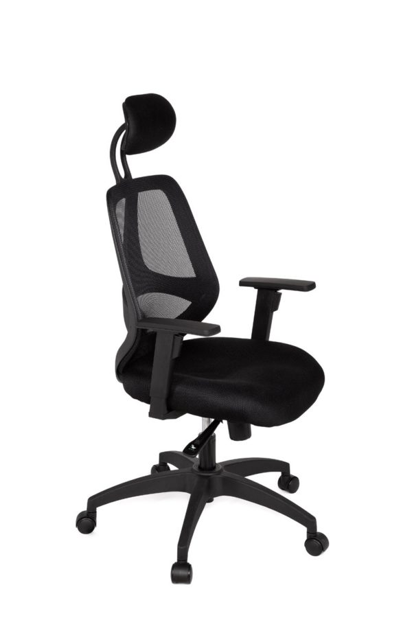 Office Desk Ergonomic Chair Florence Deluxe Black Executive 18995 021