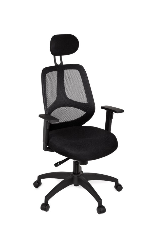 Office Desk Ergonomic Chair Florence Deluxe Black Executive 18995 023