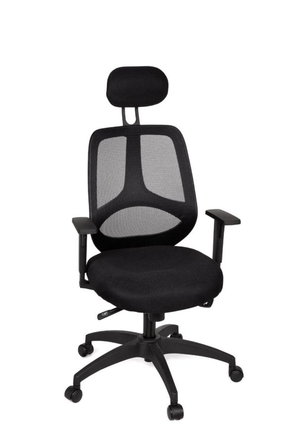Office Desk Ergonomic Chair Florence Deluxe Black Executive 18995 024