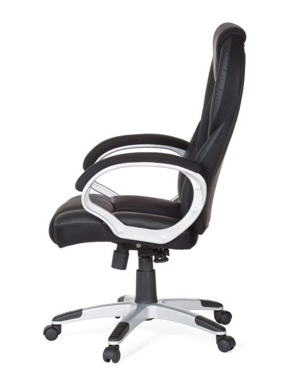 Office Desk Ergonomic Chair Race Black Gaming Executive Synchronous Mechanism 18998 007
