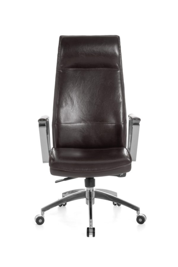 Office Chair Verona Reference Genuine Leather Brown Desk Chair X-Xl 120 Kg Synchronous Mechanism Executive Armchair Headrest 19004 001