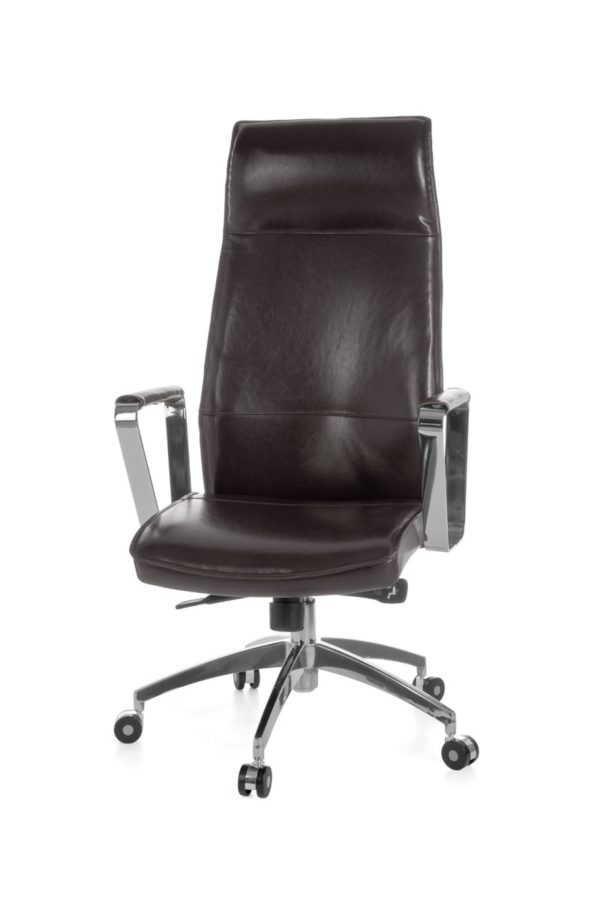 Office Chair Verona Reference Genuine Leather Brown Desk Chair X-Xl 120 Kg Synchronous Mechanism Executive Armchair Headrest 19004 002