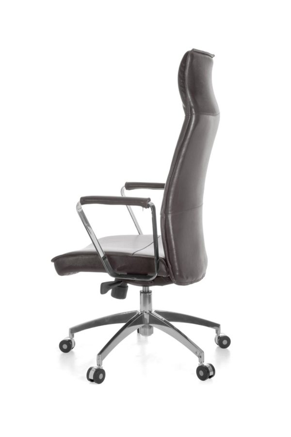 Office Chair Verona Reference Genuine Leather Brown Desk Chair X-Xl 120 Kg Synchronous Mechanism Executive Armchair Headrest 19004 008
