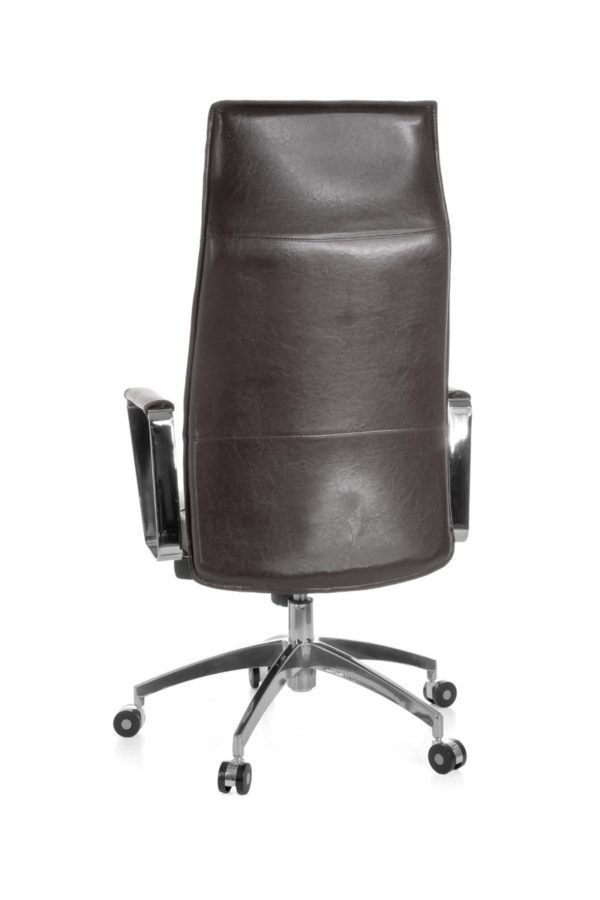 Office Chair Verona Reference Genuine Leather Brown Desk Chair X-Xl 120 Kg Synchronous Mechanism Executive Armchair Headrest 19004 012
