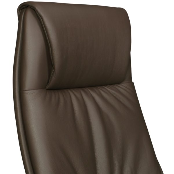 Leather Office Desk Ergonomic Chair Oxford 1 Brown X-Xl 120 Kg Headrest High 19011 Amstyle Buerostuhl Oxford 1 Echtleder Brau 12