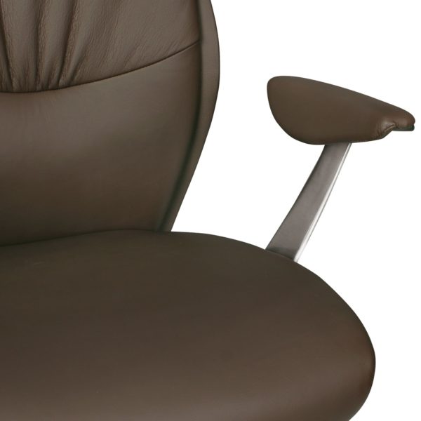 Leather Office Desk Ergonomic Chair Oxford 1 Brown X-Xl 120 Kg Headrest High 19011 Amstyle Buerostuhl Oxford 1 Echtleder Brau 13