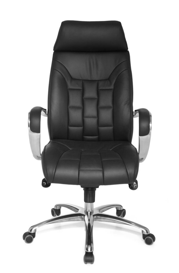 Leather X-Xl Office Chair Ergonomic Turin Black. Up To 120Kg Rocker Function Armrests Swivel Chair X-Xl 22818 001
