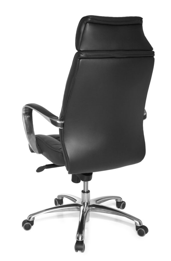 Leather X-Xl Office Chair Ergonomic Turin Black. Up To 120Kg Rocker Function Armrests Swivel Chair X-Xl 22818 011