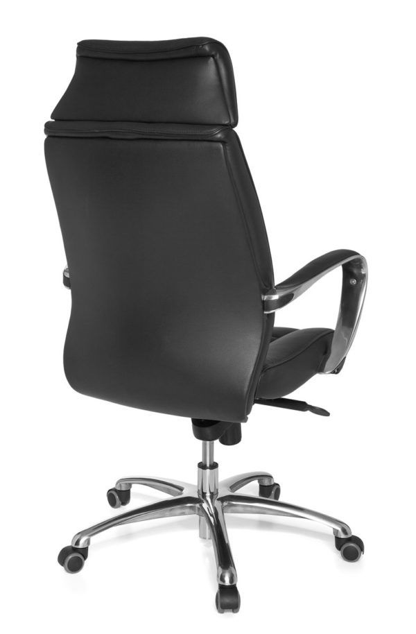Leather X-Xl Office Chair Ergonomic Turin Black. Up To 120Kg Rocker Function Armrests Swivel Chair X-Xl 22818 015