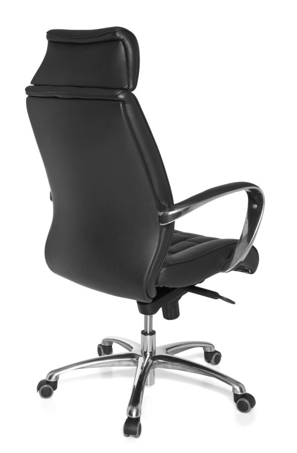 Leather X-Xl Office Chair Ergonomic Turin Black. Up To 120Kg Rocker Function Armrests Swivel Chair X-Xl 22818 016