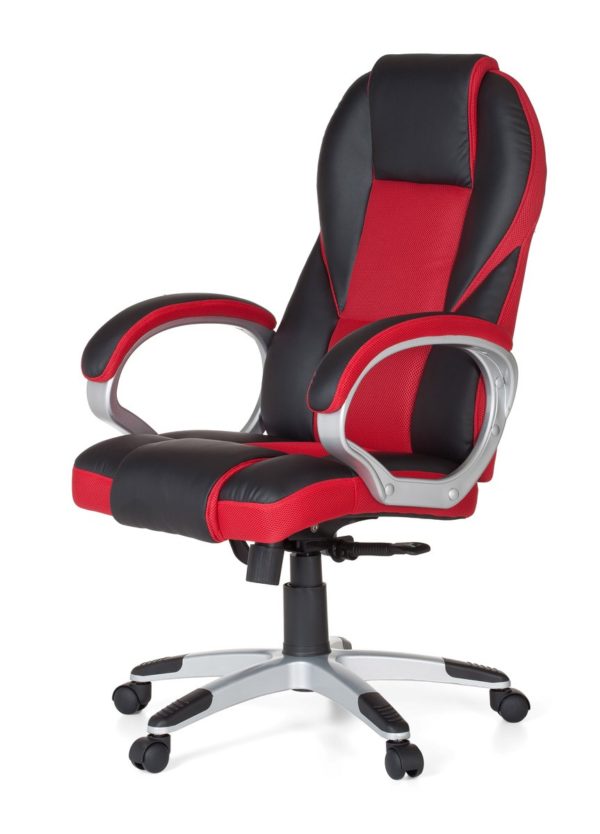 Office Ergonomic Chair Race Red Gaming With Armrest, Gamer Design Modern 23099 004