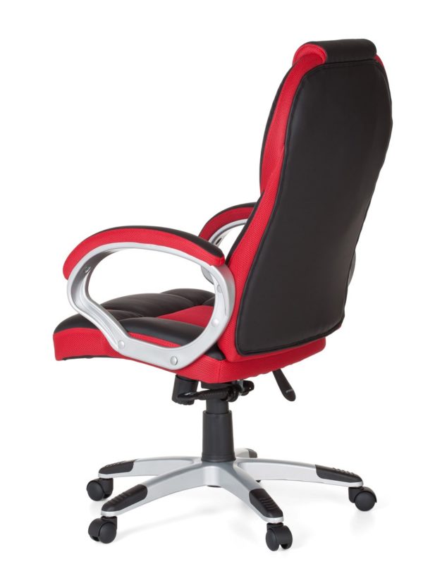 Office Ergonomic Chair Race Red Gaming With Armrest, Gamer Design Modern 23099 009