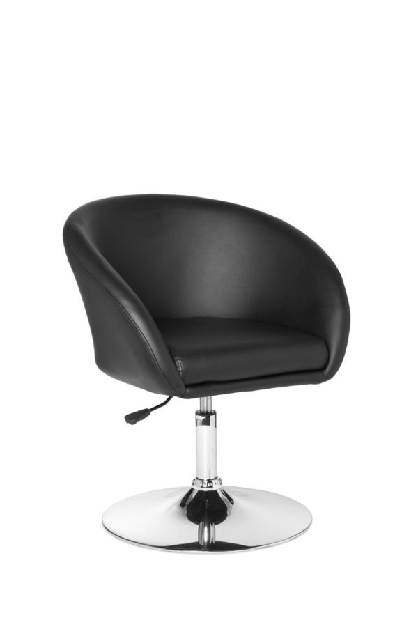 Design Relax Armchair Spm2.157 Lounge Armchair Synthetic Leather Cocktail Armchair Black 23107 023