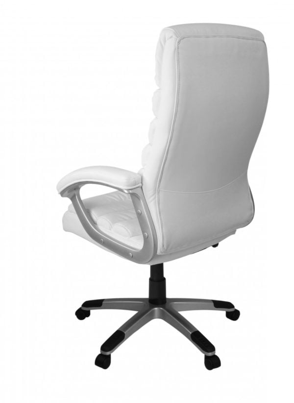 Office Ergonomic Chair Valencia White With Headrest 23257 Amstyle Valencia Design Chefsessel Buerostuhl L 4