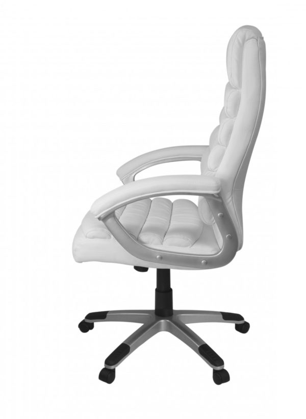 Office Ergonomic Chair Valencia White With Headrest 23257 Amstyle Valencia Design Chefsessel Buerostuhl L 8