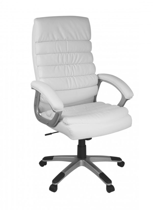 Office Ergonomic Chair Valencia White With Headrest 23257 Amstyle Valencia Design Chefsessel Buerostuhl Led