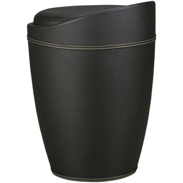 Laundry Bin Lucy Laundry Basket Color Black Stool With Function Bathroom Stool Cover Imitation Leather Ottoman 100 Kg 29771 Amstyle Waeschebehaelter Lucy Waeschekorb F 6