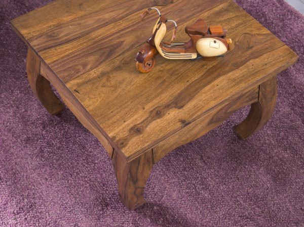 Coffee Table Solid Wood Sheesham 60 Cm Wide Living Room Table Design Dark Brown Country Style Table 31328 Wohnling Couchtisch Opium Massiv Holz Shees 3