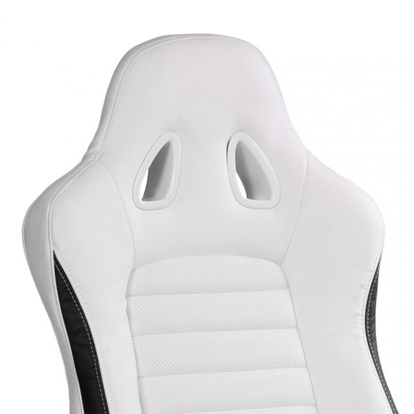 Office Boss Desk Ergonomic Chair With Armrests Executive Racer White Gaming 32152 Amstyle Buerostuhl Racer Weiss Gaming Chefs 3