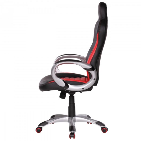 Office Boss Desk Ergonomic Chair With Armrests Executive Racer Red Gaming 32153 Amstyle Buerostuhl Racer Rot Gaming Chefses 2