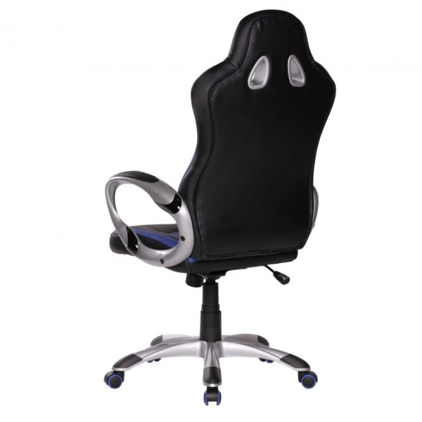 Office Boss Desk Ergonomic Chair With Armrests Executive Racer Blue 32154 Amstyle Buerostuhl Racer Blau Gaming Chefse 5