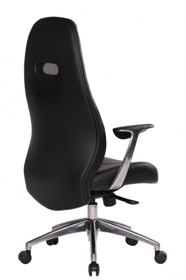 Real Leather Chair , Office Boss Desk Ergonomic Chair With Armrests Executive 32604 Amstyle Chefsessel Bari Echtleder Mit 5 Punkt Sy 9