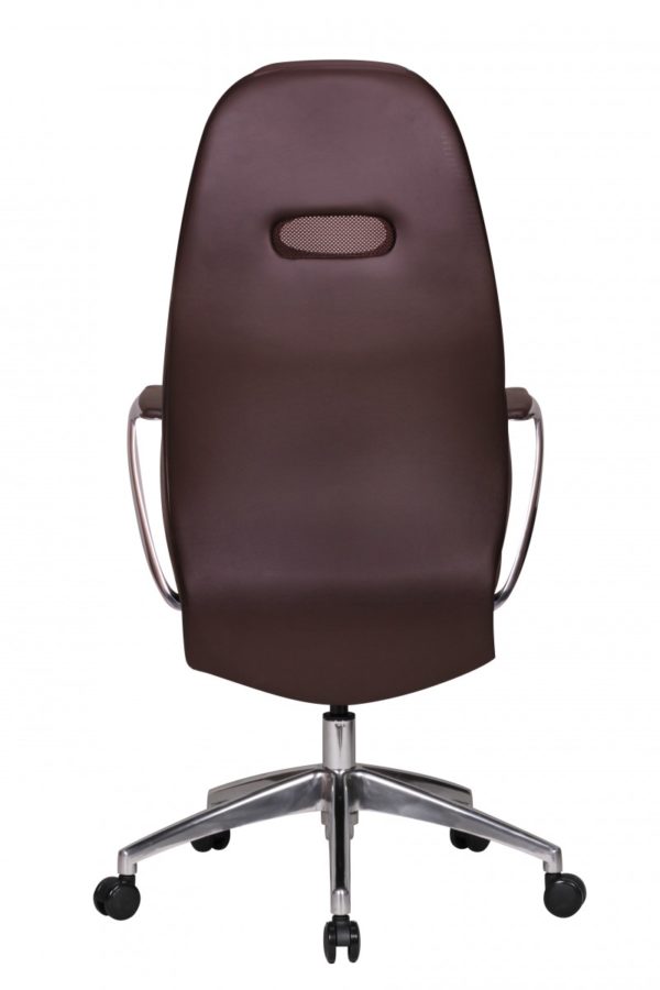 Office Ergonomic Chair Bari Genuine Leather Brown With Armrests Executive 33436 Amstyle Chefsessel Bari Echtleder Mit 5 Punkt Sy 8
