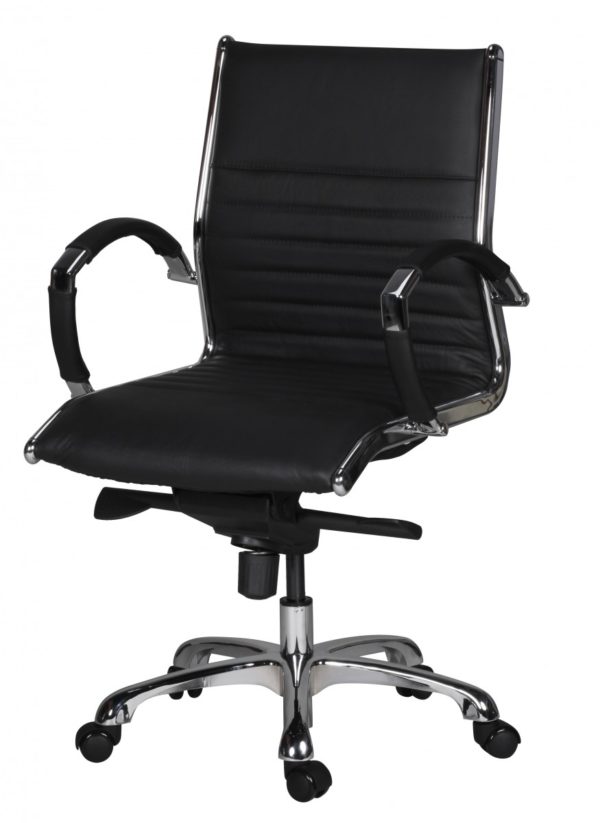 Office Ergonomic Leather Chair Salzburg Black 35958 Amstyle Drehstuhl Salzburg 2 Leder Schwarz Buero 1