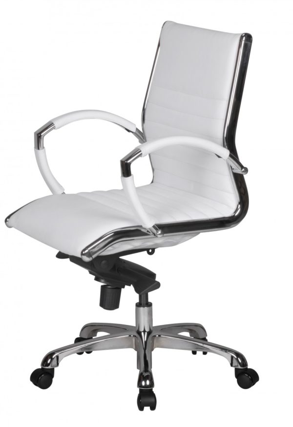 Office Ergonomic Leather Chair Salzburg White 35959 Amstyle Drehstuhl Salzburg 2 Leder Schwarz Buero 1