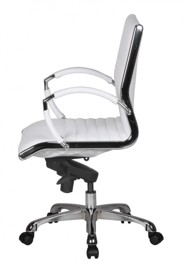 Office Ergonomic Leather Chair Salzburg White 35959 Amstyle Drehstuhl Salzburg 2 Leder Schwarz Buero 2