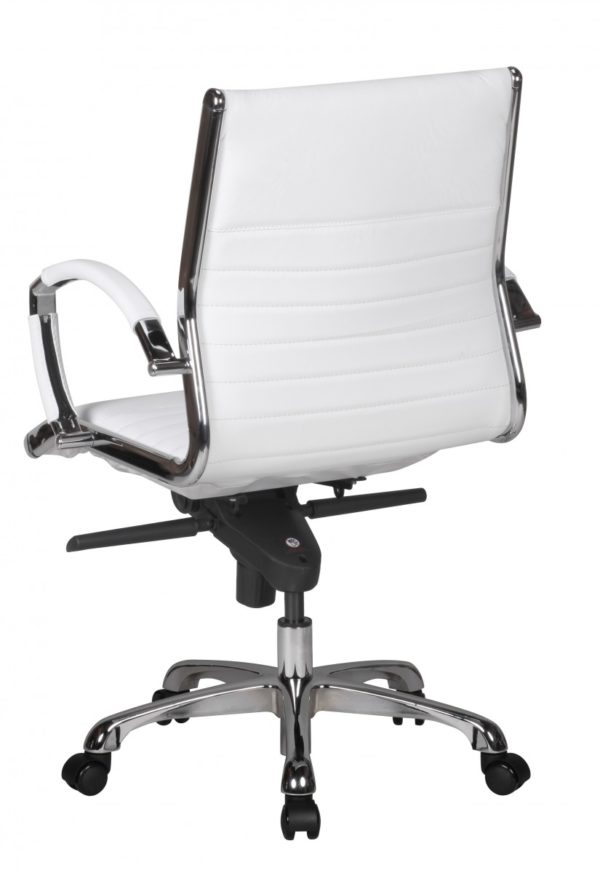 Office Ergonomic Leather Chair Salzburg White 35959 Amstyle Drehstuhl Salzburg 2 Leder Weiss Bueros 1