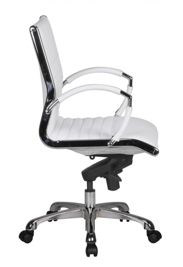 Office Ergonomic Leather Chair Salzburg White 35959 Amstyle Drehstuhl Salzburg 2 Leder Weiss Bueros 5