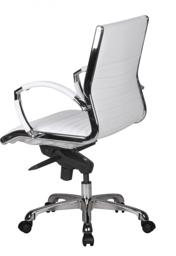 Office Ergonomic Leather Chair Salzburg White 35959 Amstyle Drehstuhl Salzburg 2 Leder Weiss Buerostu