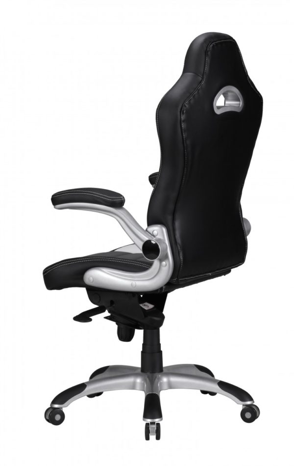 Office Ergonomic Chair Racing 36304 Chefsessel Amstyle Racing Leder Optik Schwarz Gr 5