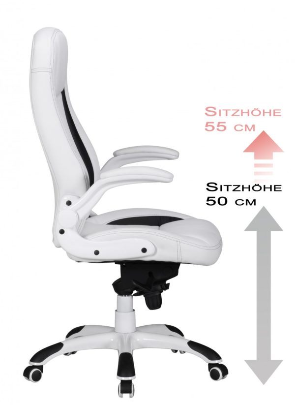 Office Ergonomic Chair Belgrade 36306 Chefsessel Amstyle Belgrad Highgloss Leder Opti 14