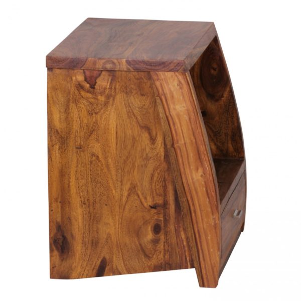 Nightstand Solid Wood Sheesham Night-Dresser 53 Cm 1 Drawer Filing Nightstand Country Style Real Wood 38519 Wohnling Sheesham Nachtkonsole 45 X 40 Cm W 2