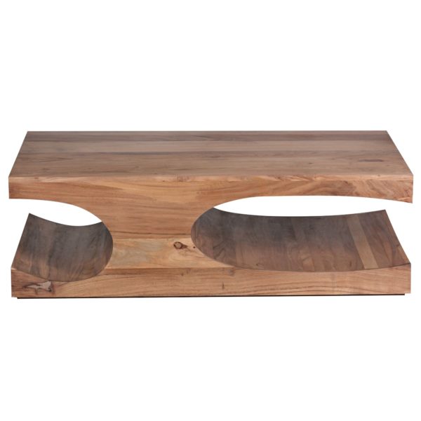 Coffee Table Solid Wood Acacia 118 Cm Wide Dining Room Table Design Dark Brown Country Style Table 38524 Wohnling Couchtisch Boha Massiv Holz Akazie 5