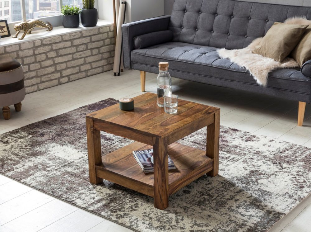 Coffee Table Solid Wood Sheesham 60 X 60 Cm Living Room Table Design ...