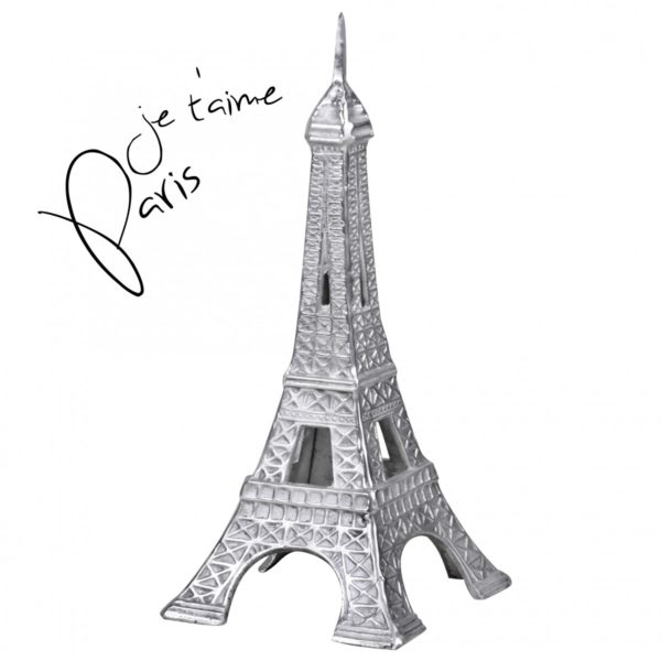 Deko Design 3D Eiffelturm Modell Paris Groß 24 X 53 X 24 Cm Geschenk Metall Silbern 38969 Wohnling Deko Tower Paris Silber Wl1 650 6