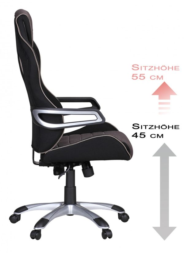 Office Ergonomic Chair Valentino Grey 39107 Amstyle Valentino Racing Chefsessel Silver 18