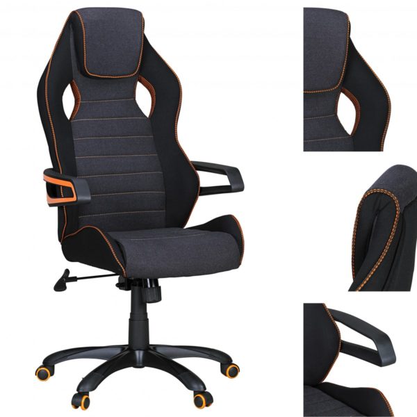 Office Ergonomic Chair Valentino Black 39113 Amstyle Valentino Racing Chefsessel Orange Li