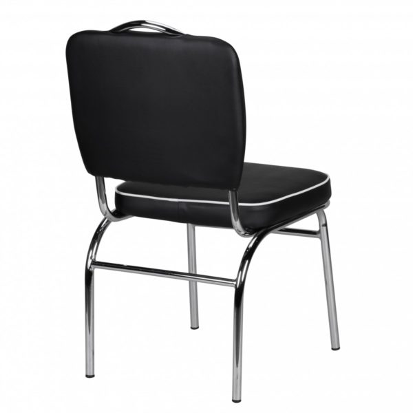 Elvis American Diner 50S Retro Dining Chair Color Black White 39206 Wohnling Esszimmerstuhl Paul Diner Schwarz 4