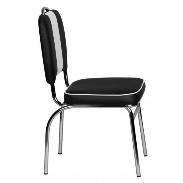 Elvis American Diner 50S Retro Dining Chair Color Black White 39206 Wohnling Esszimmerstuhl Paul Diner Schwarz 5