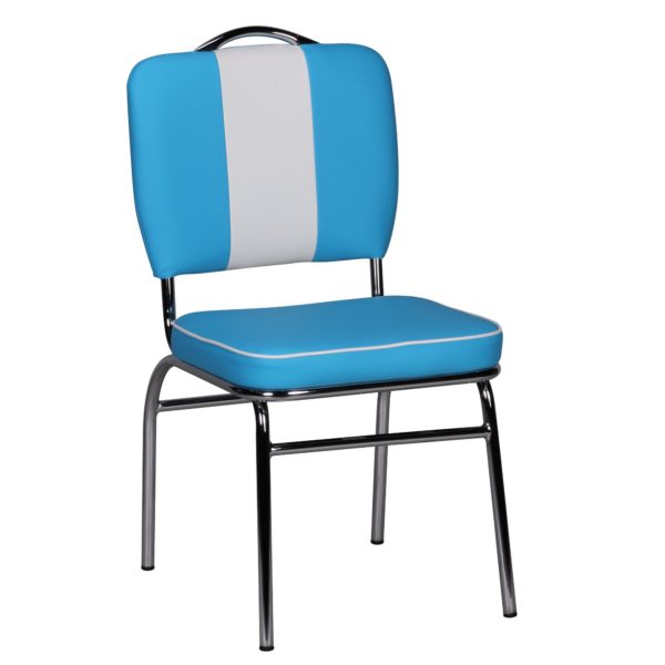 Elvis American Diner 50S Retro Dining Chair Color Blue White 39207 Wohnling Esszimmerstuhl Elvis American Diner