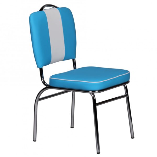 Elvis American Diner 50S Retro Dining Chair Color Blue White 39207 Wohnling Esszimmerstuhl Paul Diner Blau Wl1 2